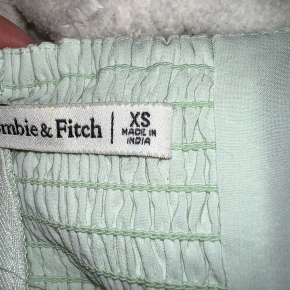 Light teal green Abercrombie & Fitch long sleeve dress size XS - Picture 2 of 3